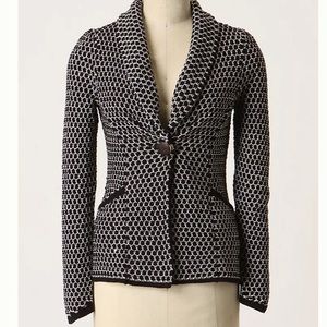 Anthropologie  Charlie & Robin knit sweater blazer L